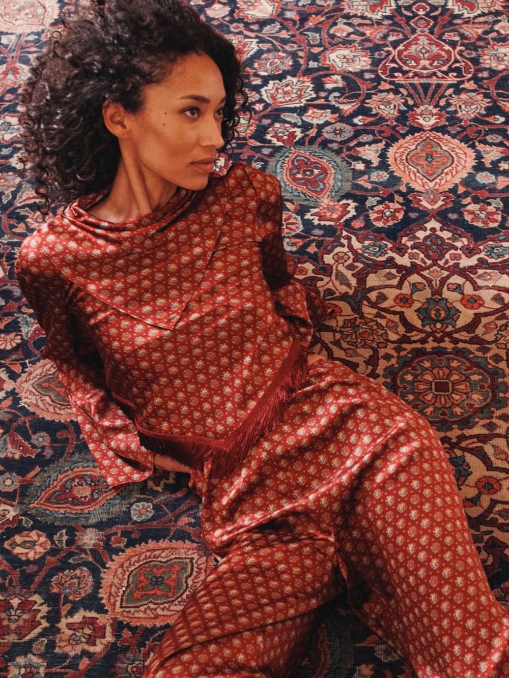 Doen NWOT FAUSTELLA TOP IN SAN SEBASTIAN FOULARD
